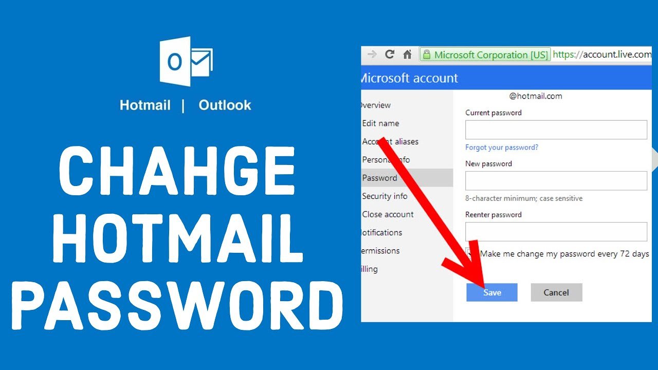 Best & Easy Methods to change Hotmail Password on Different devices