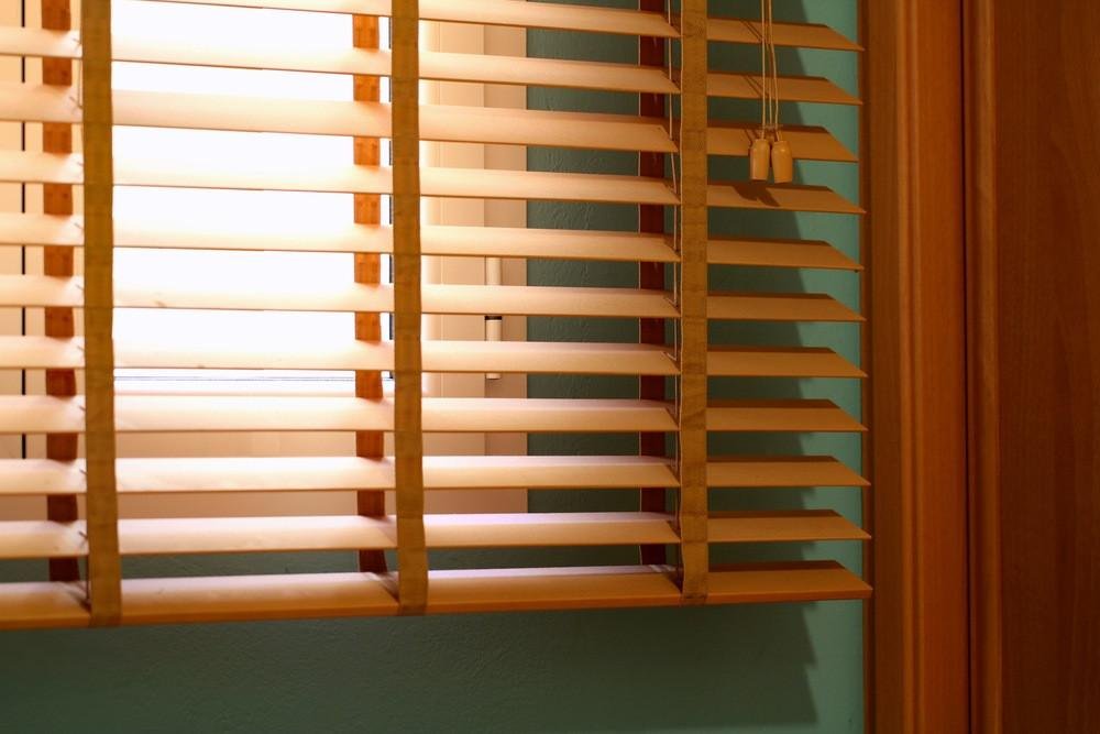 wooden blinds